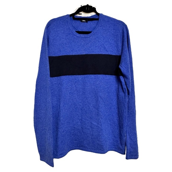 Vince Men's Wool Cashmere Sweater Large Long Sleeve Crew Neck Preppy